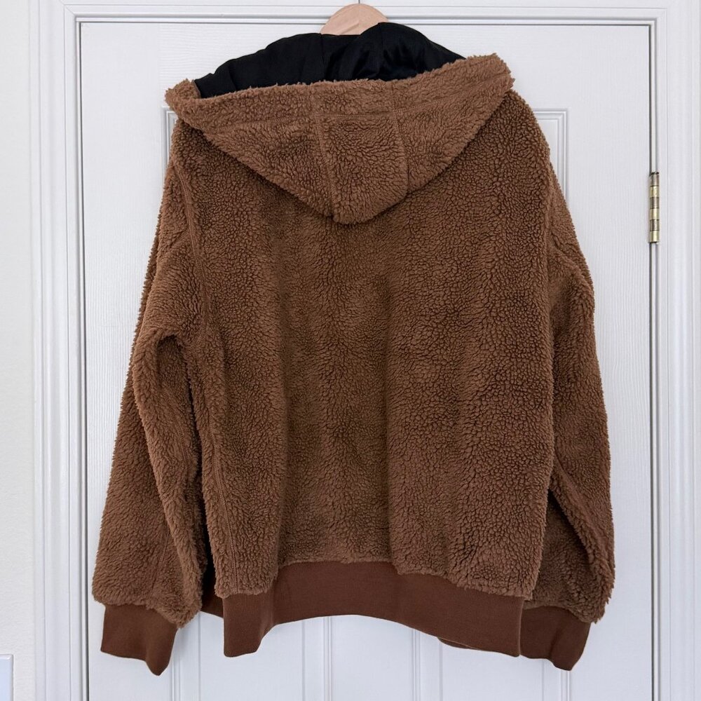 Carhartt WIP Work in Progress OG Active Liner Sherpa Fleece Brown - Picture 4 of 7